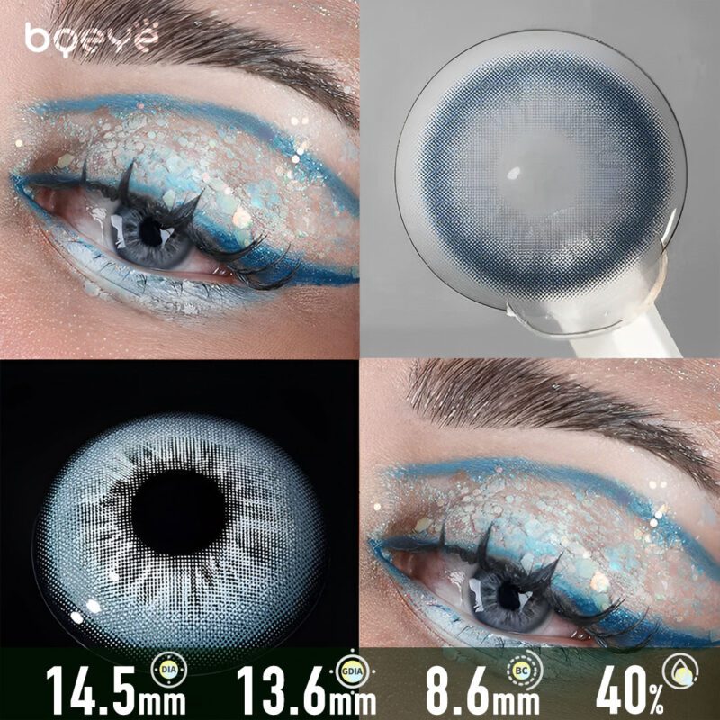 Blauwe contactlenzen