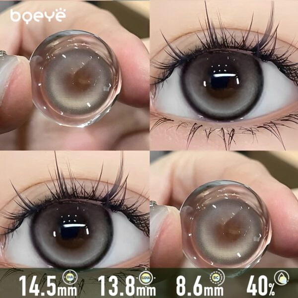 Highlight Cream Brown Contact Lenses