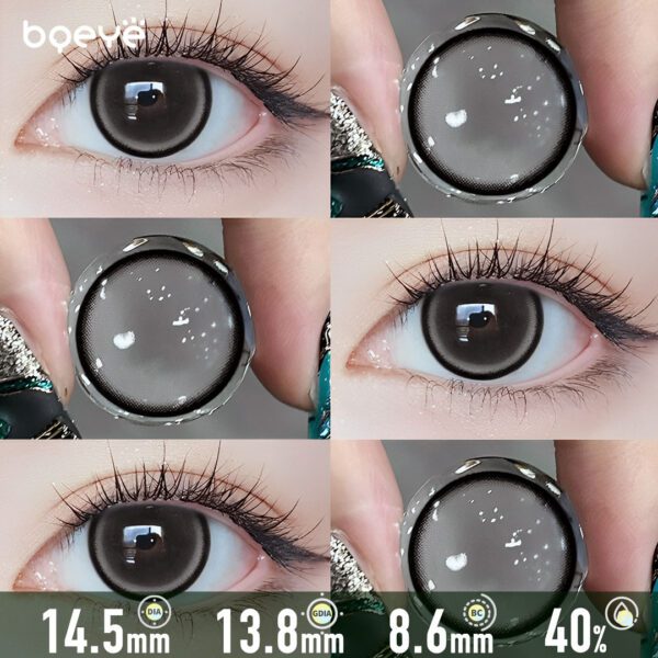 Moonlit Pearl Black Contact Lenses