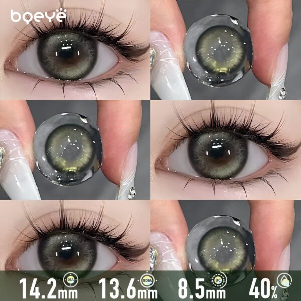 Olive Sunburst Contact Lenses