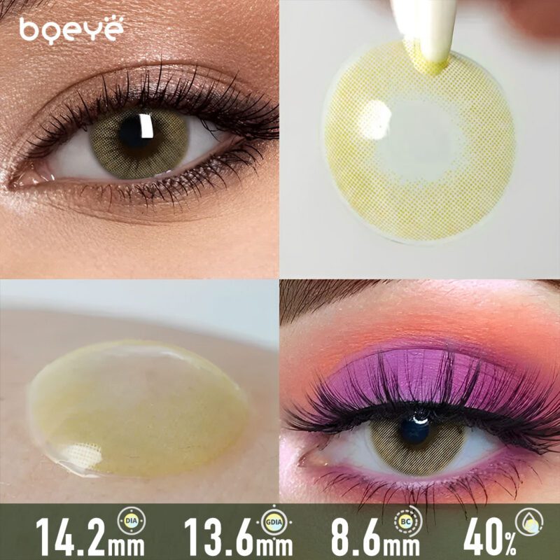 Polar Light Yellow Green Contact Lenses