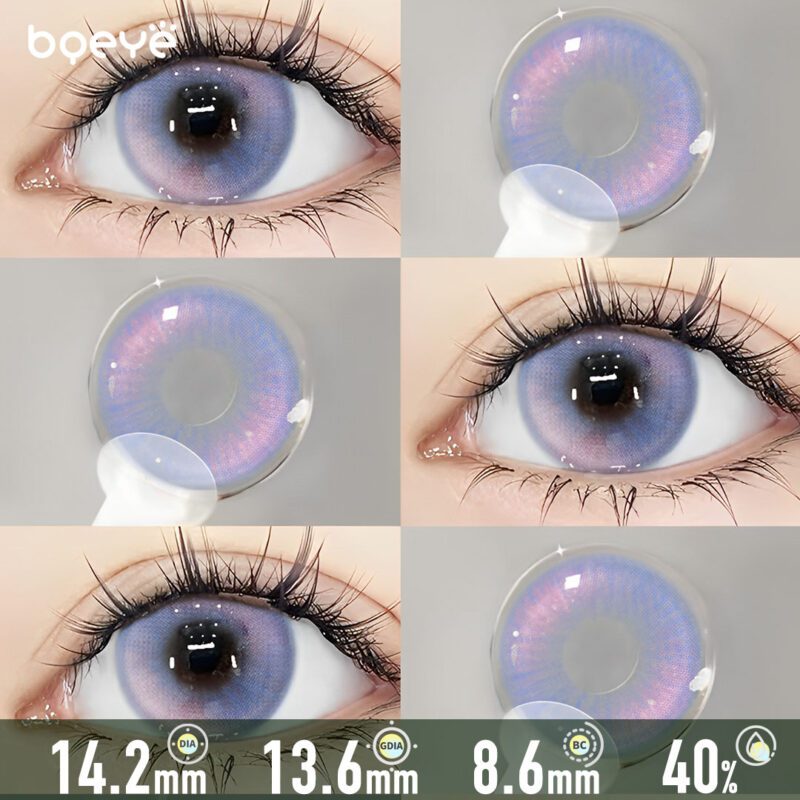 Psychedelic Champagne Purple Contact Lenses