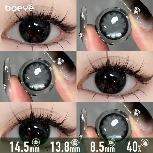 Smoky Storm Black Contact Lenses