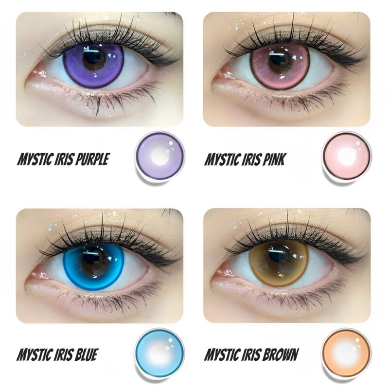 Lentes de contacto Mystic Iris Blue (10 unidades) - Imagem 2